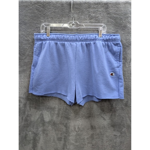 Champion Pants - Athleisure Sweat Shorts Women XL Periwinkle Blue Casual Loungewear Sporty Fleece
